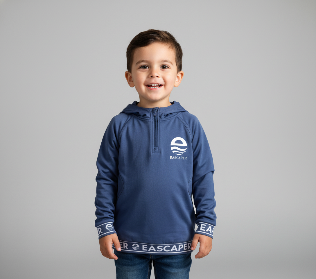Kids (Size 4 -12) UPF 50+ Signature Bamboo Sun Hoodie
