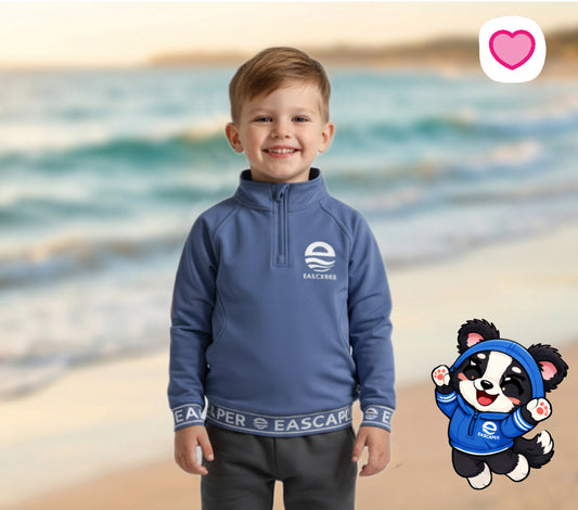 Kids (Size 4 -12) UPF 50+ Signature Bamboo Collared Top