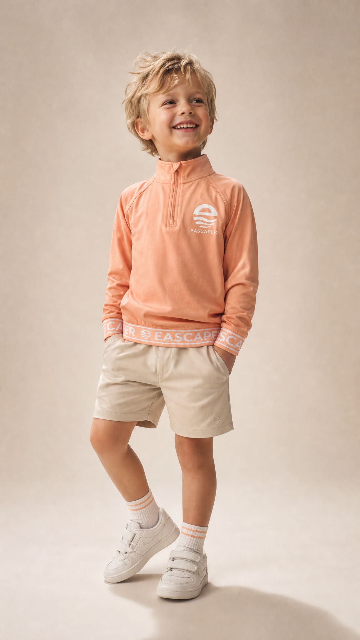 Kids (Size 4 -12) UPF 50+ Signature Bamboo Collared Top