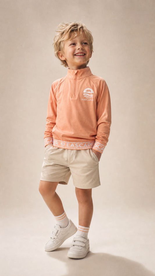 Kids (Size 4 -12) UPF 50+ Signature Bamboo Collared Top