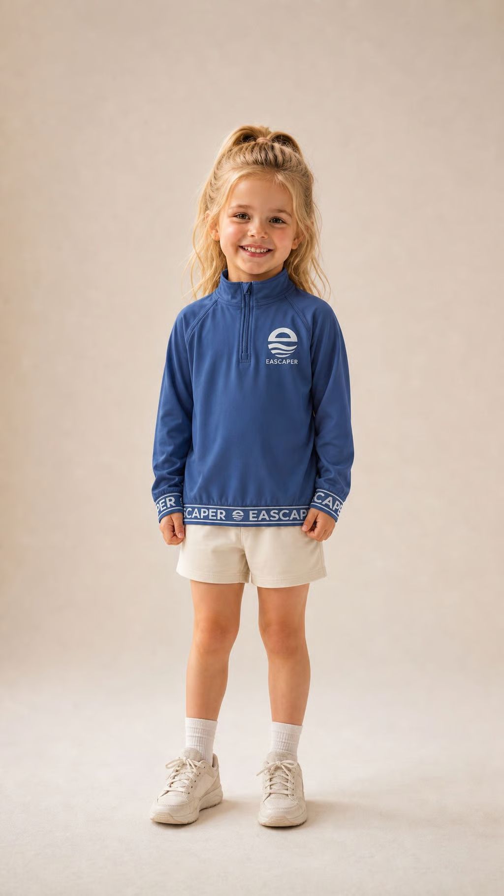 Kids (Size 4 -12) UPF 50+ Signature Bamboo Collared Top