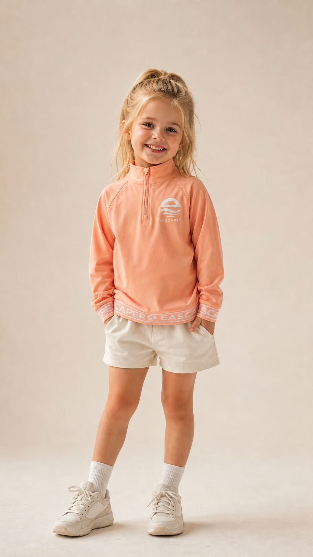 Kids (Size 4 -12) UPF 50+ Signature Bamboo Collared Top