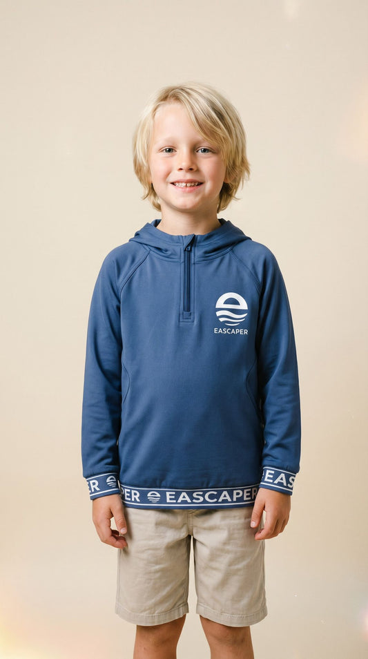 Kids (Size 4 -12) UPF 50+ Signature Bamboo Sun Hoodie