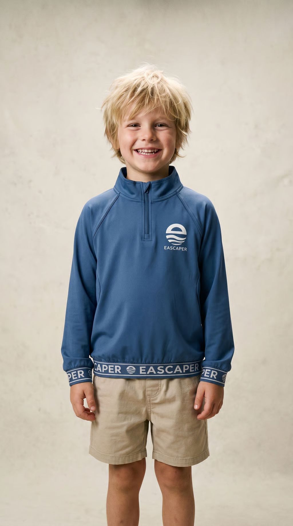 Kids (Size 4 -12) UPF 50+ Signature Bamboo Collared Top