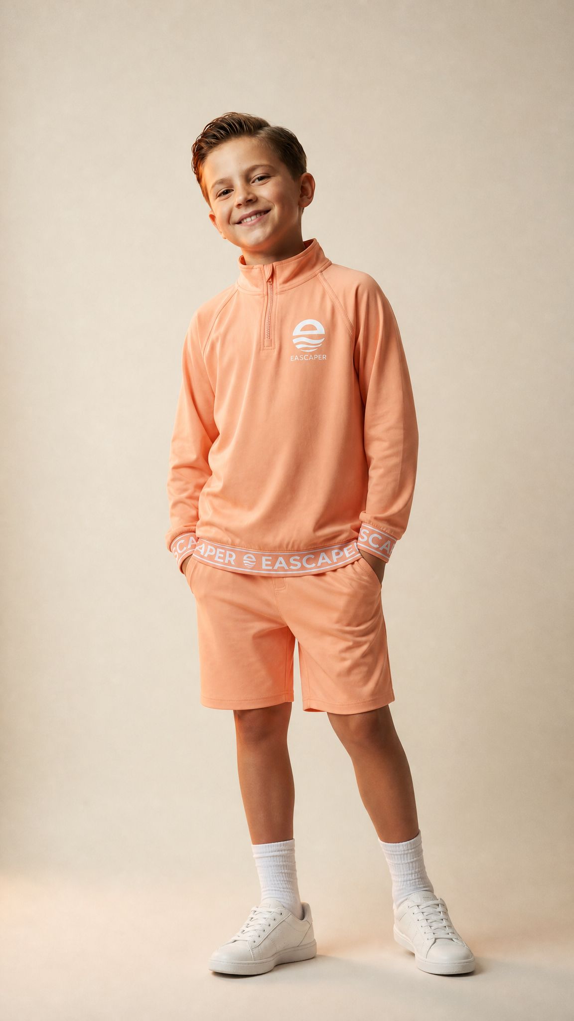 Kids (Size 4 -12) UPF 50+ Signature Bamboo Collared Top