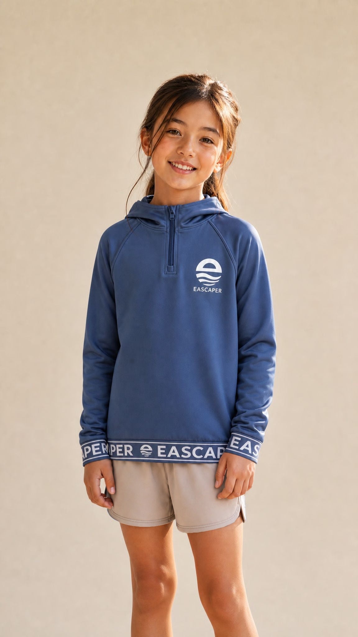 Kids (Size 4 -12) UPF 50+ Signature Bamboo Sun Hoodie